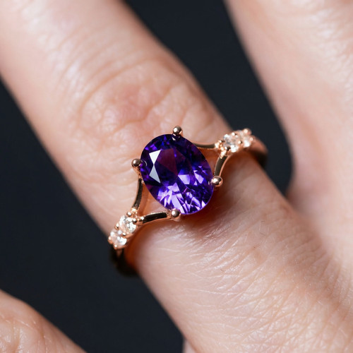 Bague plaqué rose - or,