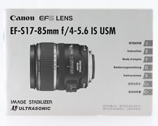 Canon EF-S 17-85mm f/4-5.6 IS