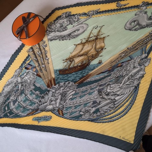 Foulard hermès plissé - foulard, motif