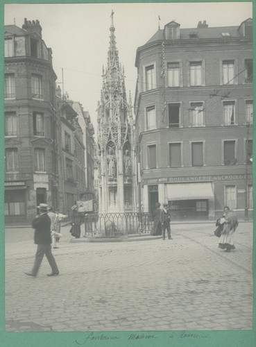 Fontaine moderne rouen - moderne, à