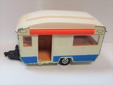 VINTAGE caravane en métal /GORGI MADE GB/ CARAVANNE ANCIENNE AVEC STORE