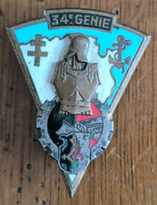 Insigne militaire 34° régiment du génie Drago Paris G 2025    /B54