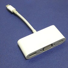 APPLE A1620 ADAPTATEUR MULTIPORT USB-C VERS USB-C/VGA/USB ORIGINAL OCCASION