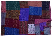 Couverture Patchwork Kantha En