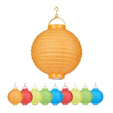 Lot de 10 lanternes lampions lampion décoratif lanterne LED 20 cm 10 pièces