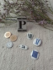 Plaques émaillées, cartouches, cadrans (lot)