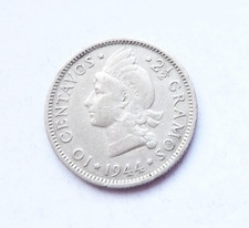 REPUBLIQUE DOMINICAINE 10 centavos 1944