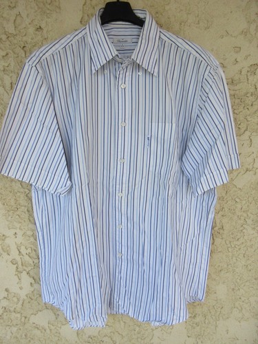 Chemise façonnable bleu blanc - chemise,