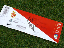 Place Ticket asm AS MONACO FC asse 14/15 signé DANIJEL SUBASIC ultra foot