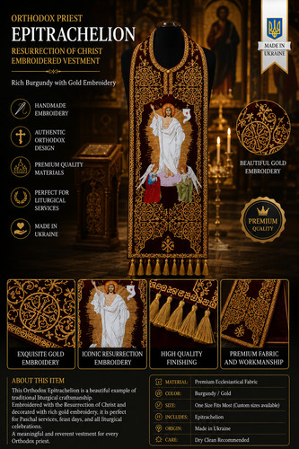 Prêtre épitrachelion - le,