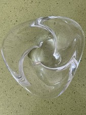 Magnifique cendrier vide poche en cristal de Saint Louis vintage 16 cm