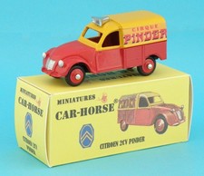Car-Horse Citroen 2cv 2 cv  fourgonnette Cirque Pinder style Dinky cij jrd