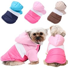 Veste De Manteau De Chien Rembourré Chaud Petit Vêtements Chiot Chat /