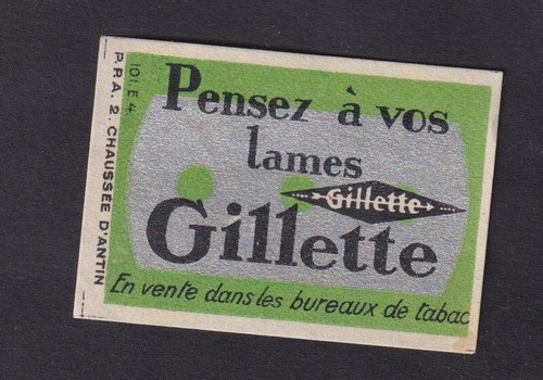 Ancienne étiquette allumettes