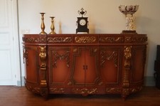 MASTERPIECE commode style baroque bois et stuccage retour d Egypte d un chateau