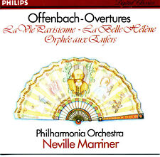 OFFENBACH Overtures Sir Neville MARRINER Philharmonia Orchestra [CD] NM++