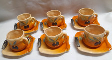 6 TASSES A CAFE EN FAIENCE DE
