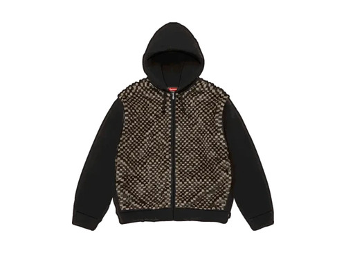 Pull capuche zippé en - à,