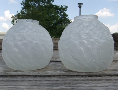 Vase boule art - déco, paire