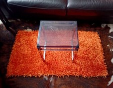 SUBLIME Tapis de Salon Entrée SAINT MACLOU Modèle Trendy Orange Années 70