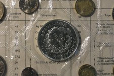 50 francs Hercule en argent 1974 + 1975 dans leur coffret FDC complet