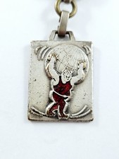 PORTE-CLES - Augis - Déménagements GALLULA MARTEFON - Métal ÉMAILLÉ 1960s -