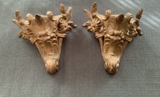 2 Grands pieds de pendule en