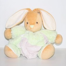Doudou Lapin Kaloo - Collection Plume vert gris - Lire descriptif