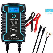 8A Smart Batterie Chargeur Pour Camping-Car Mainteneur 12-24V Raccord Rapide
