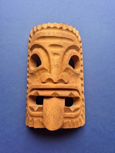 Ancien masque tiki bois - masque,