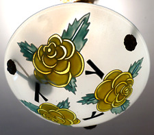 Lustre Plafonnier vasque ART DECO MAXONADE Paris Verre émaillé Era Loys Lucha