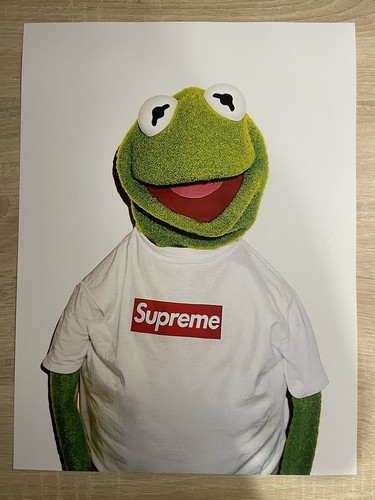 Affiche kermit avec supreme - kermit,