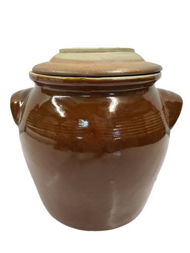 Pot grès vernissé - grès, avec