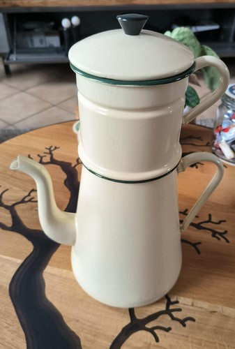 Grande cafetière émaillée - grande,