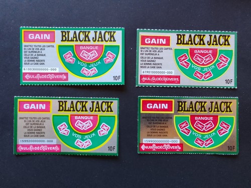 Lot tickets black jack - 4,