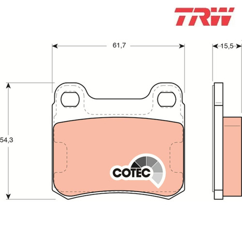 Brake pad set disc - pad,