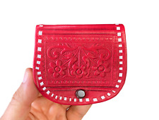 Portefeuille traditionnel marocain stylé fabriqué en cuir d'agneau porte-monnaie