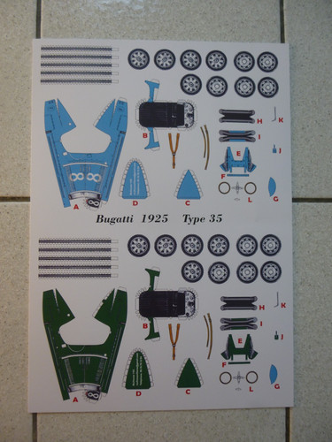 Bugatti 1925 type carton - ,