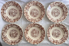 6 ASSIETTES CREUSES FAIENCE DE