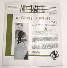AVIATION AIR FRANCE REVUE ECHOS DE L'AIR N°30 NOVEMBRE 1949 ALGERIE TUNISIE