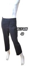 Olly Gan Taille 48   Superbe Pantalon de costume gris foncé homme laine mélan