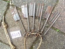 LOT A709 DE 6 EBAUCHES DE CLÉ CLÉS CLEFS CLEF ANCIENNES DE PORTE SERRURE