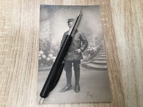 Carte postale photo poilu - carte,
