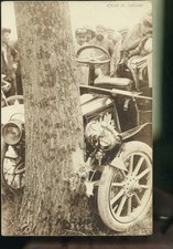 CARTE VOITURE ACCIDENT RARE