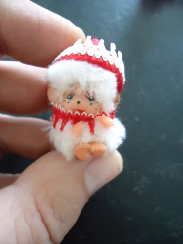Ancien mini kiki blanc broche - kiki,