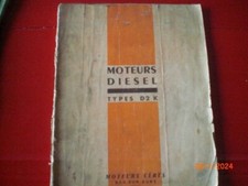 ANCIENNE  NOTICE  D'UTILISATION   DES  MOTEURS DIESEL  CERES  D2 K20  - D2 K30