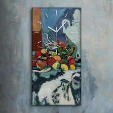 Horloge décorative sur toile 30x60 Bleu Nature morte Henri Matisse Image