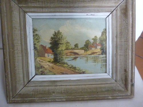 Tableau encadré signé - ,
