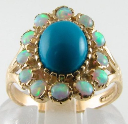 Jaune 10mm 8mm bague - 9k,