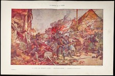 Guerre 14-18 : Ablain-Saint-Nazarre - Arras - Aquarelle de Galien-Laloue